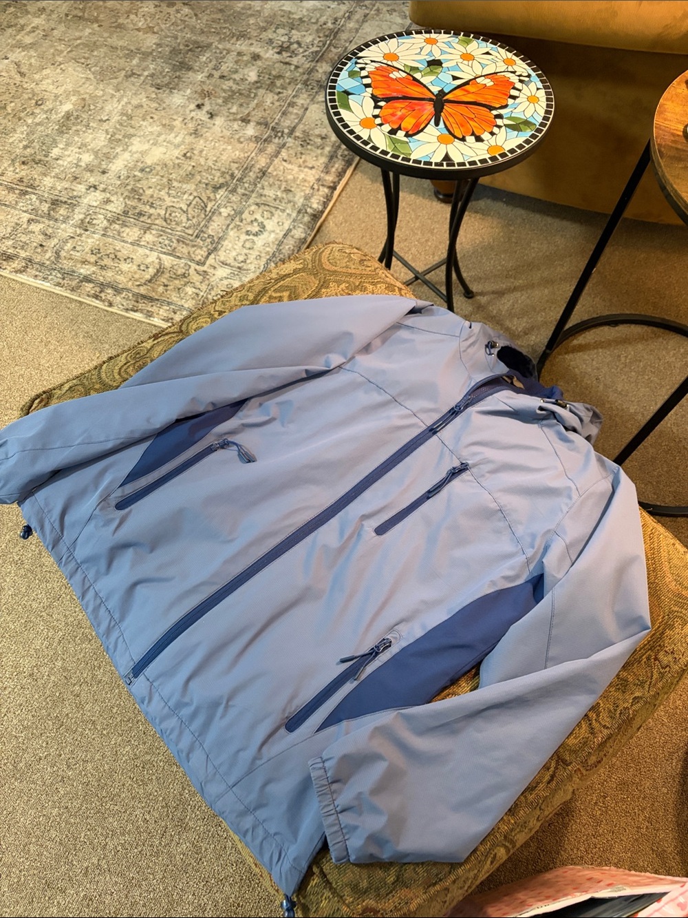 Women’s Light Blue Hooded Softshell Jacket